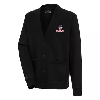 Кардиган Antigua Uconn Huskies, черный