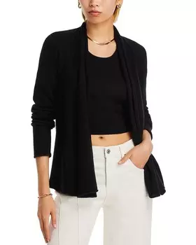 Кардиган AQUA Кашемир с драпировкой спереди, черный