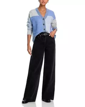 Кардиган AQUA Patchwork, синий