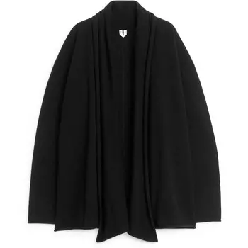 Кардиган Arket Cashmere And Wool, черный