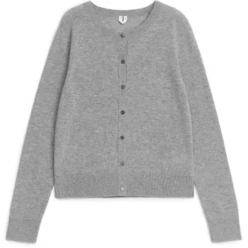 Кардиган Arket Cashmere, серый