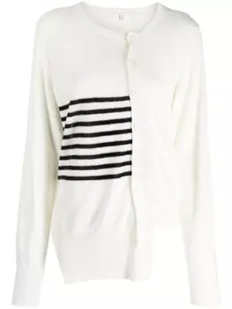 Кардиган асимметричного кроя на пуговицах Y's, белый