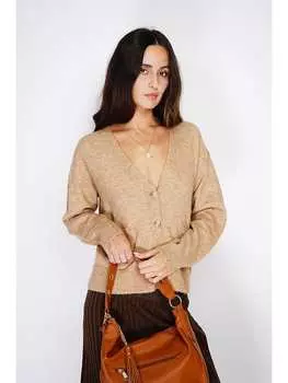 Кардиган ASSUILI, светло-коричневый
