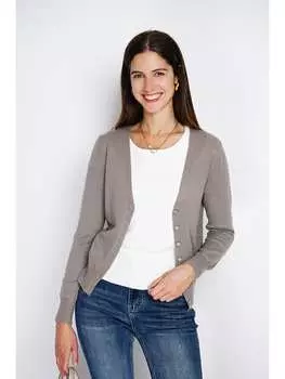Кардиган ASSUILI, светло-коричневый