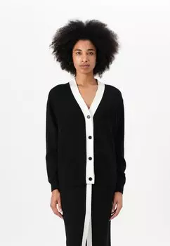Кардиган AUTOGRAPH CONTRAST CARDIGAN KARL LAGERFELD, черный