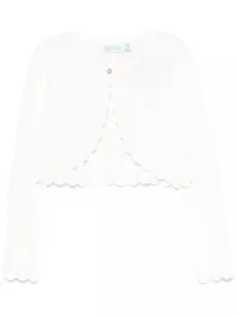 Кардиган ажурной вязки Abel & Lula, белый