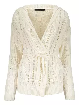 Кардиган ажурной вязки Fabiana Filippi, белый