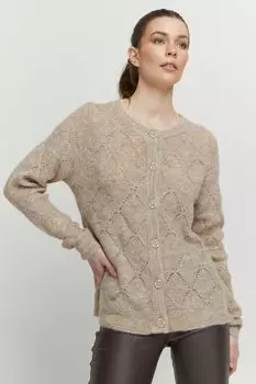 Кардиган b.young BYMARTINE POINTELLE 20811893, серый