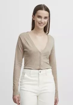 Кардиган b.young BYMMPIMBA VNECK, цвет cement melange