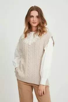 Кардиган b.young Pullunder BYOJENNA SLIPOVER 20810480, натуральный