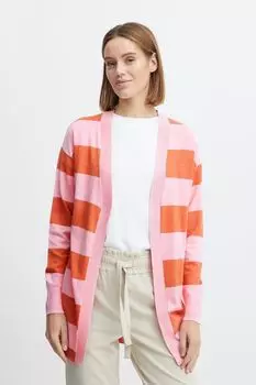 Кардиган b.young Strickjacke BYMMPIMBAH LONG 20811925, оранжевый