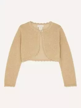 Кардиган baby niamh с металлическим гребешком Monsoon, золотой