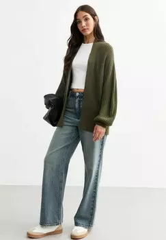Кардиган BALLOON SLEEVE CHUNKY New Look, хаки