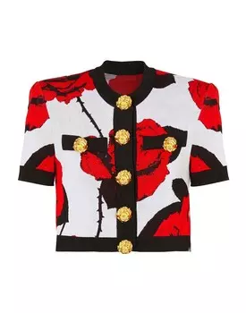 Кардиган Balmain, красный