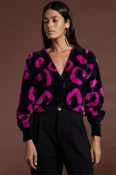 Кардиган Бамбино Dancing Leopard, черный