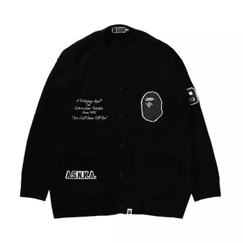 Кардиган BAPE Knit Cardigan, черный