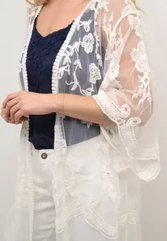 Кардиган BARELY KIMONO Cream, кремовый