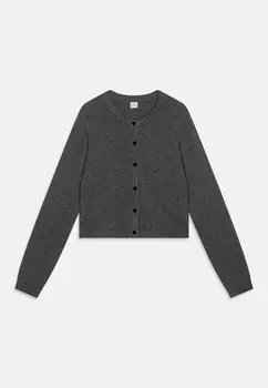 Кардиган BASIC Lindex, темно-серый