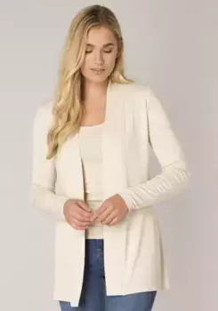 Кардиган базового уровня "BAS-YALA CARDIGAN SHORT", эластичная тонкая вязка Base Level, бежевый