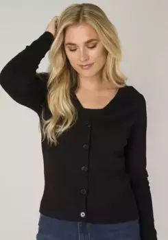 Кардиган базового уровня "BAS-YVON Cardigan" Base Level, черный