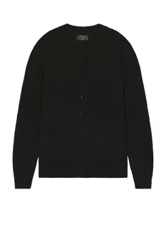 Кардиган Beams Plus Elbow Patch, оливковый