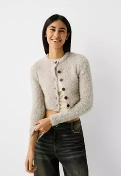 Кардиган Bershka, цвет sand