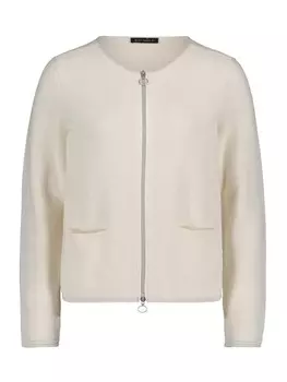 Кардиган Betty Barclay Basic-Strickjacke mit Reiverschluss, цвет Antique White