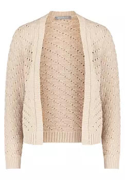 Кардиган BETTY & CO Strick ohne Verschluss, серый