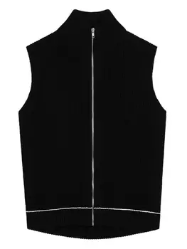 Кардиган без рукавов MM6 Maison Margiela, черный