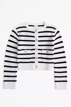 Кардиган без воротника на пуговицах Abercrombie & Fitch, черный