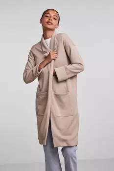 Кардиган - Бежевый - Классический крой PIECES, бежевый