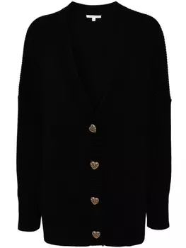 Кардиган Billie в рубчик Olivia Rubin, черный