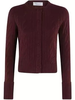 Кардиган Blumarine с косами, красный
