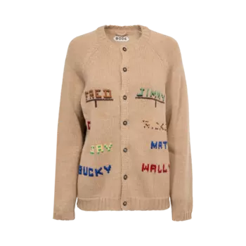 Кардиган Bode Roll Call 'Tan/Multicolor', разноцветный