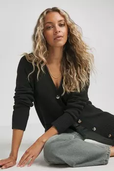 Кардиган бойфренда Simply Be, черный