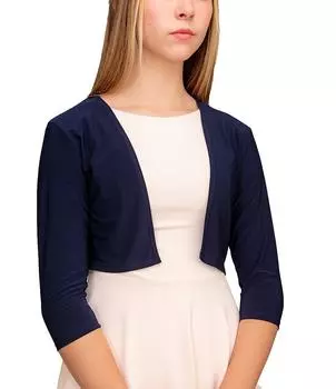 Кардиган-болеро Un Deux Trois для больших девочек 7–16 лет, синий