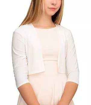 Кардиган-болеро Un Deux Trois для больших девочек 7–16 лет, слоновая кость