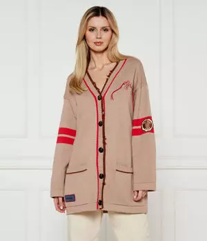 Кардиган Боргезе Oversize fit Pinko, желтый