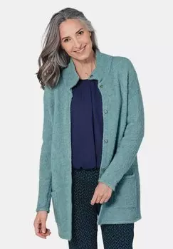 Кардиган BOUCLE GOLDNER, сине-зеленый