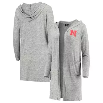 Кардиган Boxercraft Nebraska Huskers, серый