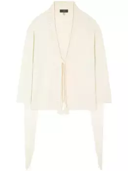 Кардиган Bright Hues с бахромой Alanui, нейтральный