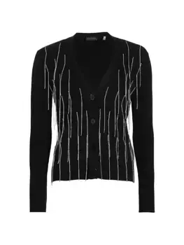 Кардиган Brittany со стразами Elie Tahari, цвет noir