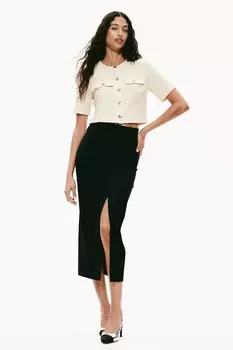 Кардиган букле с короткими рукавами H&M, бежевый