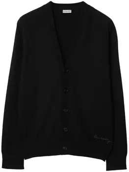 Кардиган Burberry на пуговицах, черный