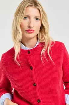 Кардиган BUTTON CARDIGAN Armor lux, красный