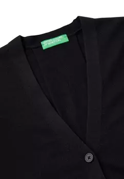Кардиган BUTTONED United Colors of Benetton, черный