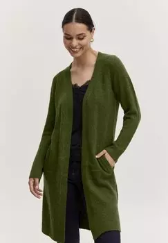 Кардиган BYMIRELLE b.young, темно-зеленый меланж