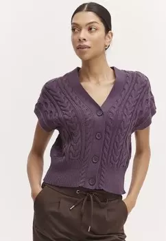 Кардиган BYOMOLCA CABLE SLIPOVER b.young, виноградное варенье