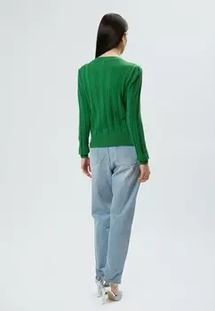 Кардиган CABLE BEJEWELED INFLUENCER, зеленый