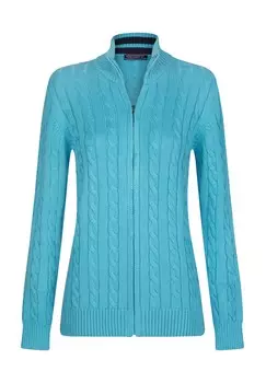 Кардиган CABLE Felix Hardy, бирюзовый